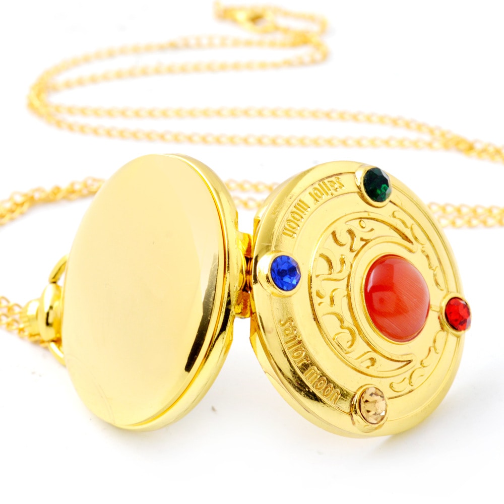 Seasonal Beautiful Girl Pattern Design Pocket Watch- Gold Seasonal Beautiful Girl Pattern Design Pocket Watch- Gold