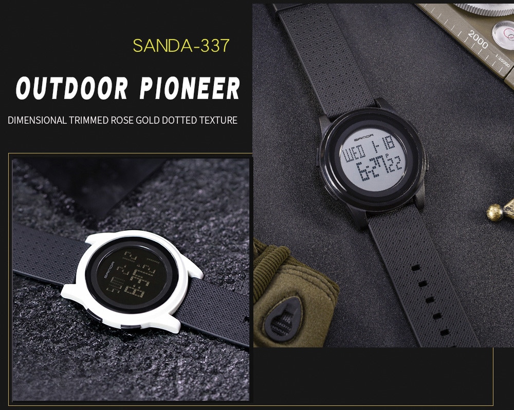 Sanda Fashion Lovers LED Movement Waterproof Digital Watches- Multi-A Sanda Fashion Lovers LED Movement Waterproof Digital Watches- Multi-A