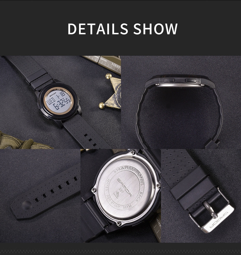Sanda Fashion Lovers LED Movement Waterproof Digital Watches- Multi-A Sanda Fashion Lovers LED Movement Waterproof Digital Watches- Multi-A