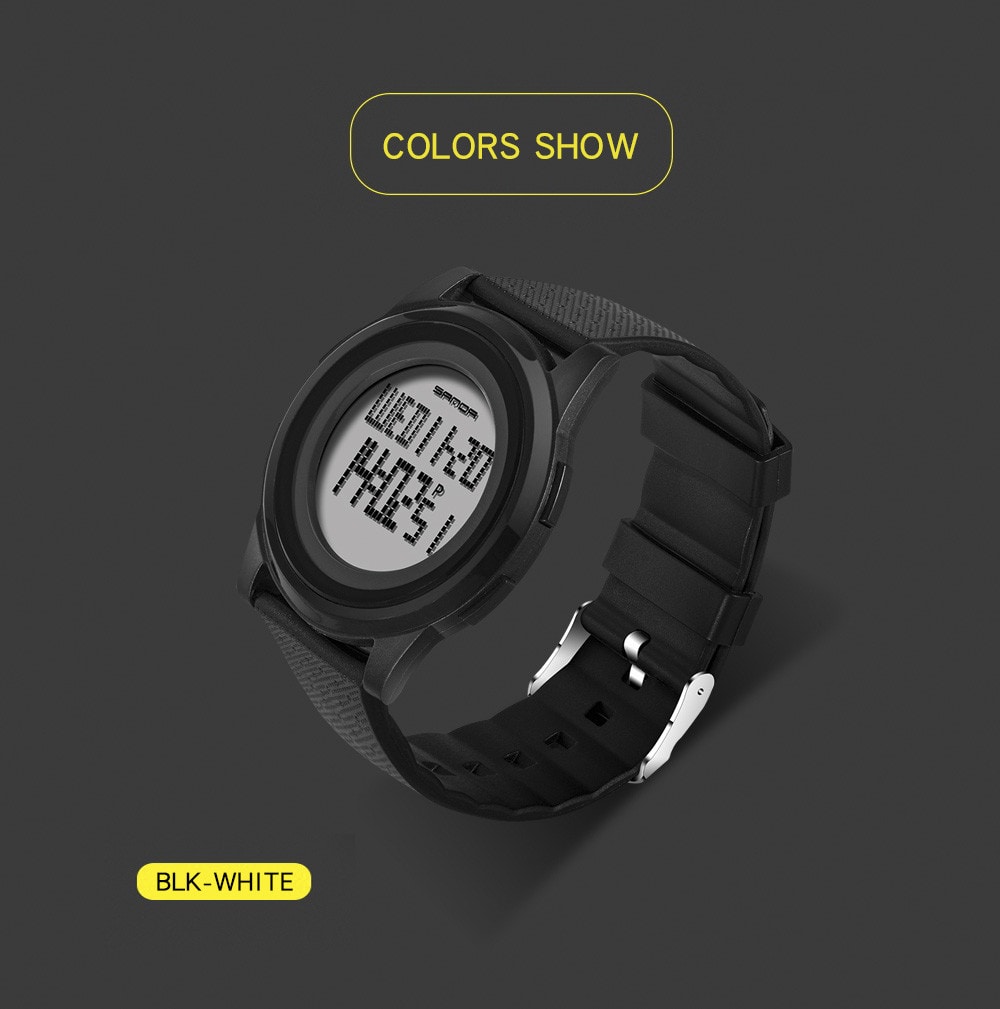 Sanda Fashion Lovers LED Movement Waterproof Digital Watches- Multi-A Sanda Fashion Lovers LED Movement Waterproof Digital Watches- Multi-A