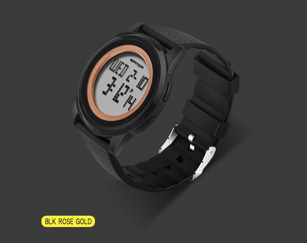 Sanda Fashion Lovers LED Movement Waterproof Digital Watches- Multi-A Sanda Fashion Lovers LED Movement Waterproof Digital Watches- Multi-A