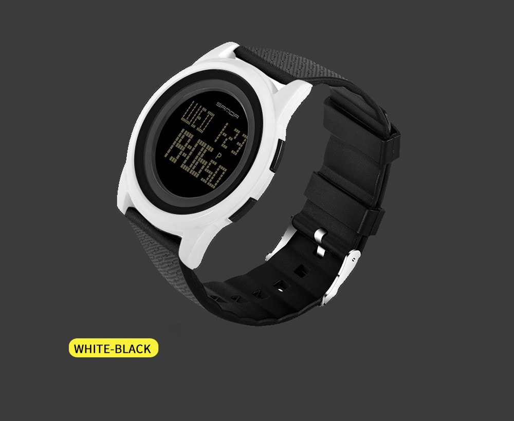 Sanda Fashion Lovers LED Movement Waterproof Digital Watches- Multi-A Sanda Fashion Lovers LED Movement Waterproof Digital Watches- Multi-A