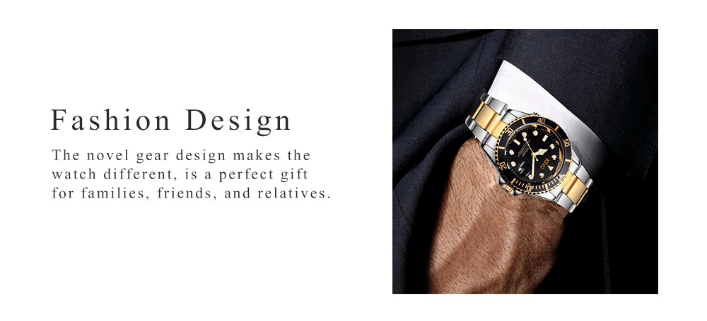 XSVO New Design Luxury Creative Gears Business Stainless Steel Dress Watch- Ocean Blue XSVO New Design Luxury Creative Gears Business Stainless Steel Dress Watch- Ocean Blue