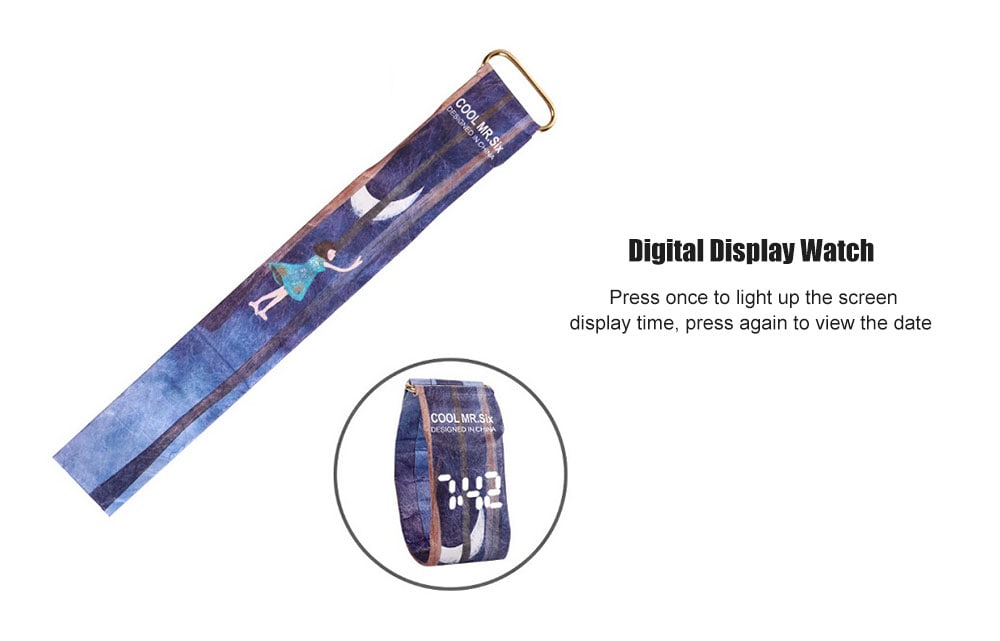 Paper Waterproof Handmade Digital Wrist Watch Christmas Gift for Friend and Family- Multi-Z Paper Waterproof Handmade Digital Wrist Watch Christmas Gift for Friend and Family- Multi-Z