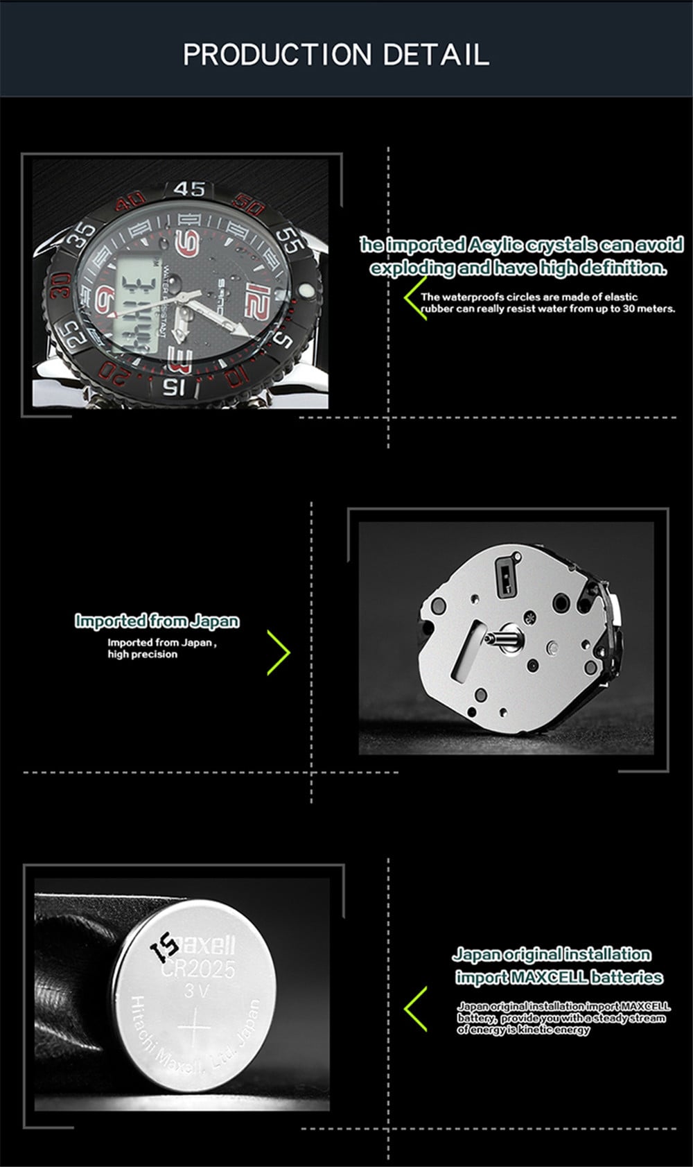 SANDA Sport Watch Men Military Waterproof Luxury Electronic Led Digital Watches- Multi-B SANDA Sport Watch Men Military Waterproof Luxury Electronic Led Digital Watches- Multi-B