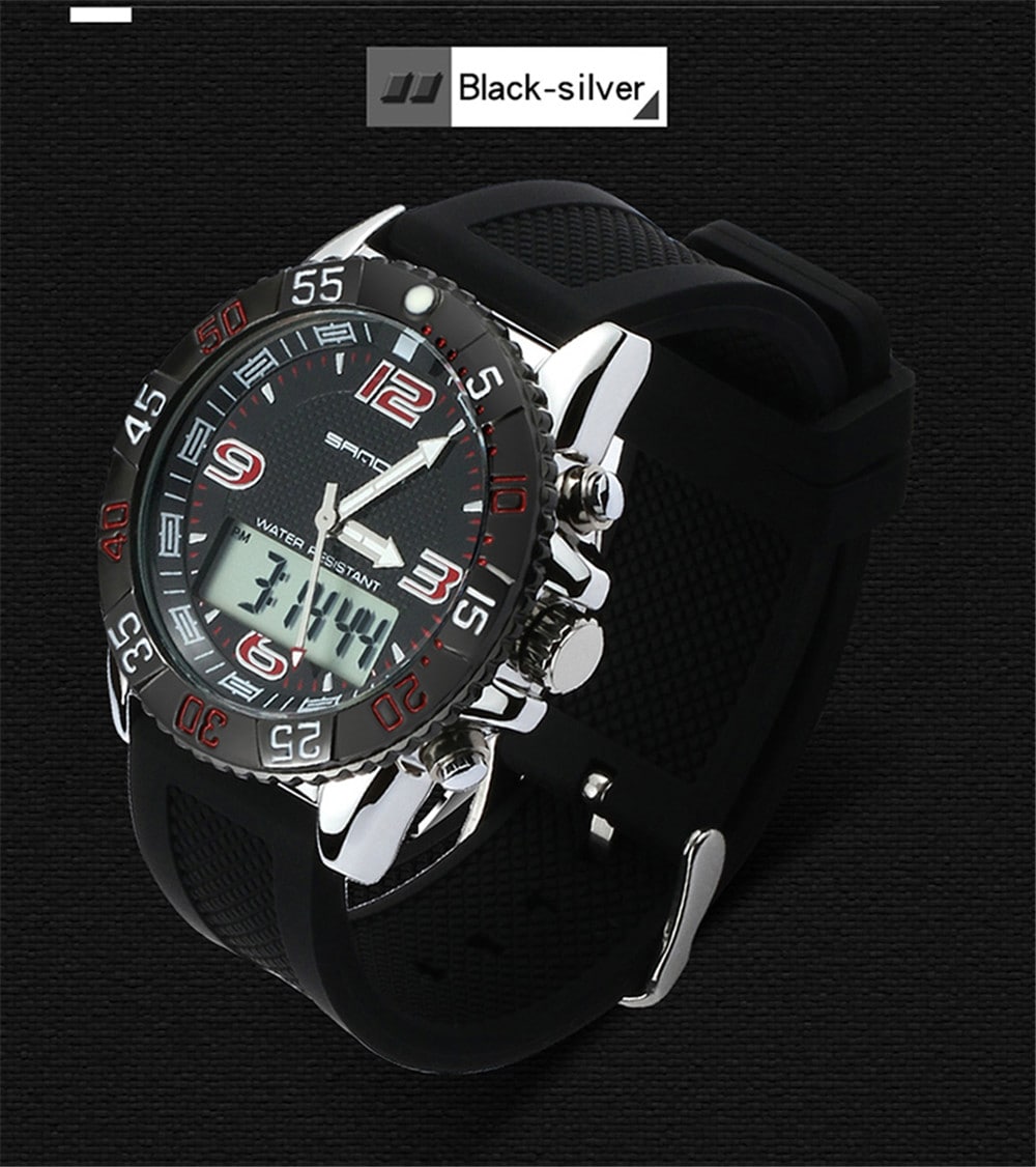 SANDA Sport Watch Men Military Waterproof Luxury Electronic Led Digital Watches- Multi-B SANDA Sport Watch Men Military Waterproof Luxury Electronic Led Digital Watches- Multi-B
