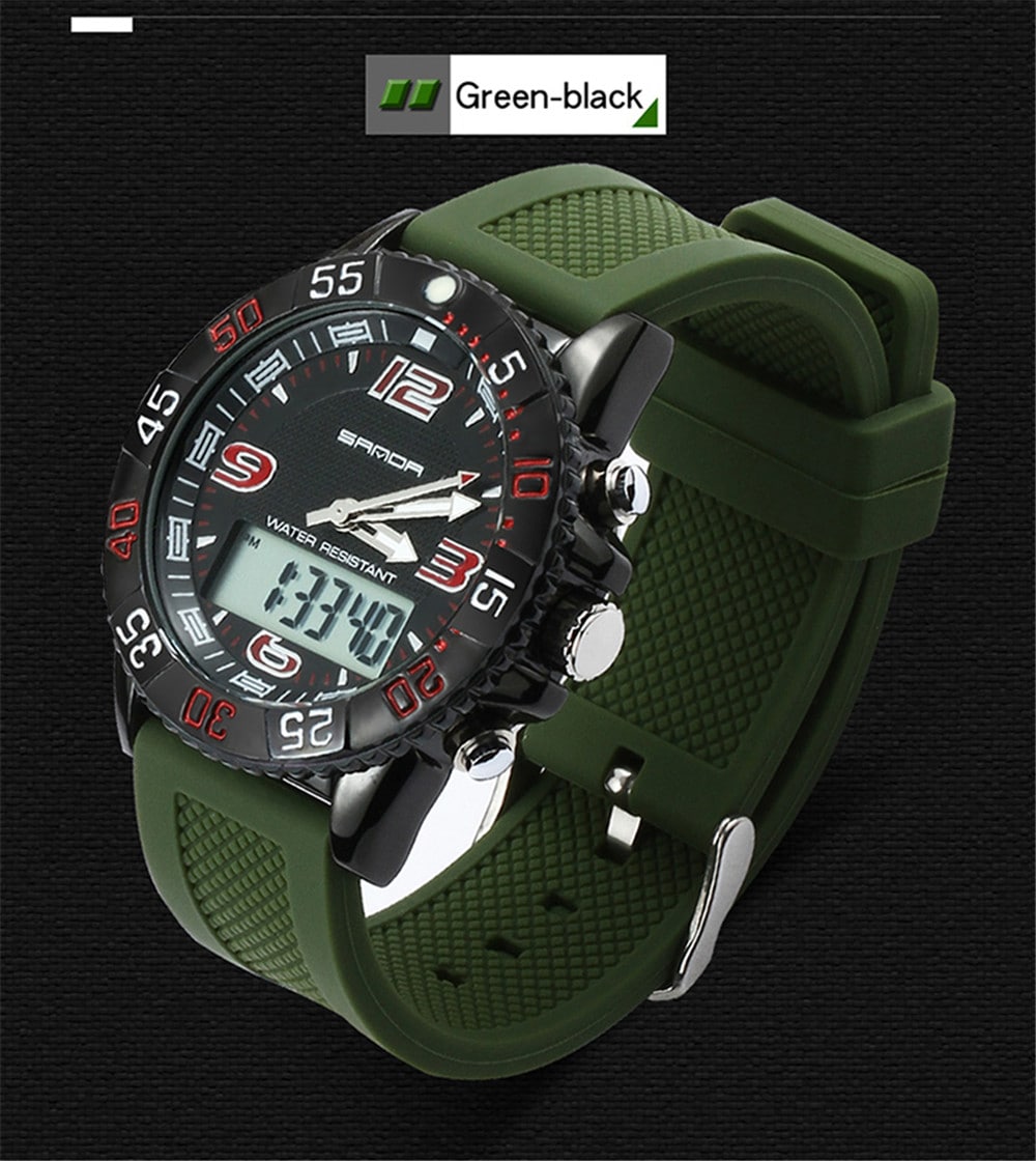 SANDA Sport Watch Men Military Waterproof Luxury Electronic Led Digital Watches- Multi-B SANDA Sport Watch Men Military Waterproof Luxury Electronic Led Digital Watches- Multi-B