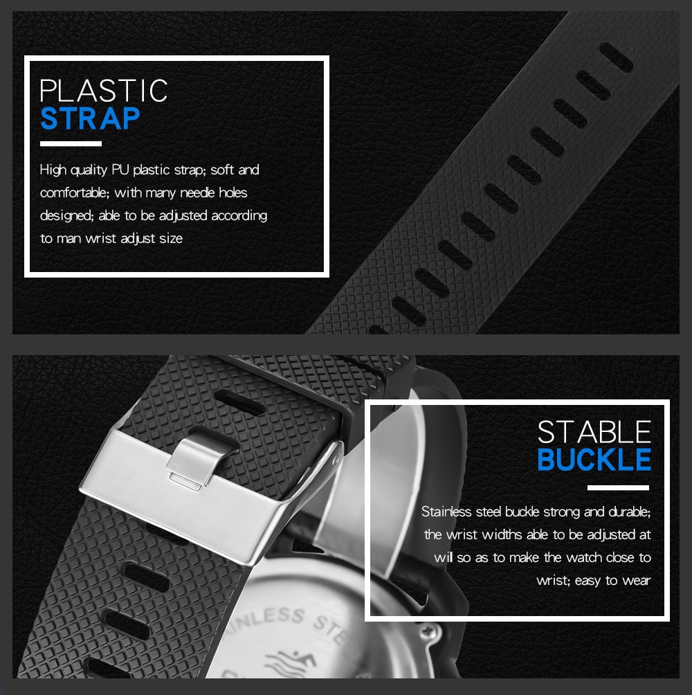 SYNOKE Multi-Functional Waterproof Outdoor Digital Watches- Black SYNOKE Multi-Functional Waterproof Outdoor Digital Watches- Black
