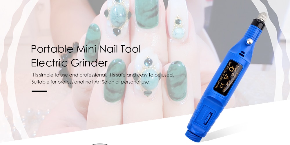 Portable Mini Nail Tool Electric Grinder Pen Type Toe Grinder Polish Remover- Rose Red EU Plug Portable Mini Nail Tool Electric Grinder Pen Type Toe Grinder Polish Remover- Rose Red EU Plug