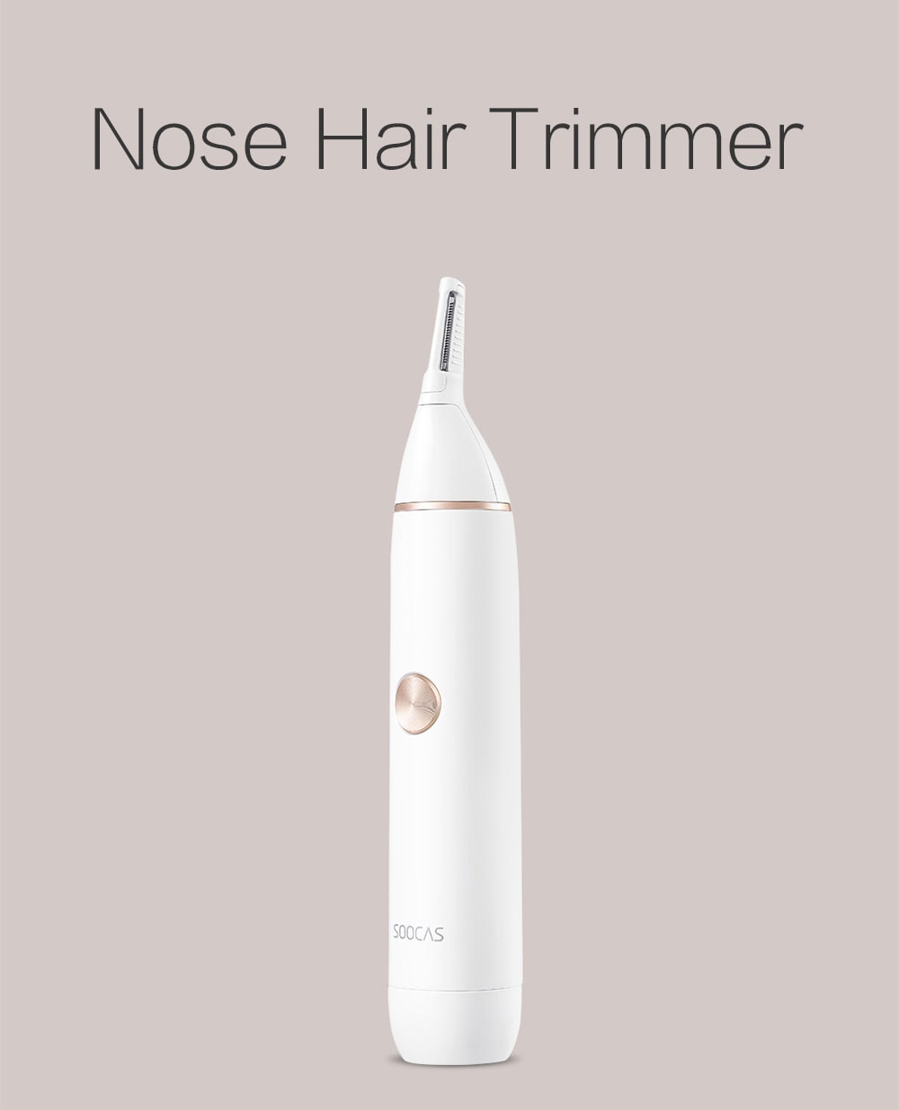 SOOCAS N1 Nose Hair Trimmer from Xiaomi Youpin- White SOOCAS N1 Nose Hair Trimmer from Xiaomi Youpin- White