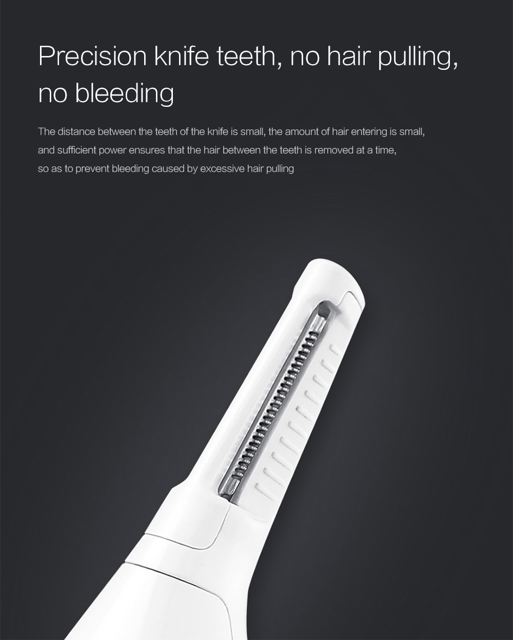 SOOCAS N1 Nose Hair Trimmer from Xiaomi Youpin- White SOOCAS N1 Nose Hair Trimmer from Xiaomi Youpin- White