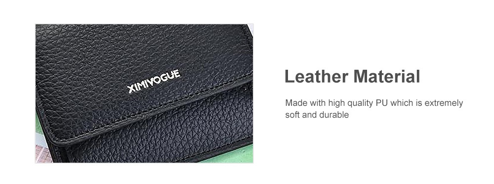 XIMIVOGUE Quality Simple Plain Flip Card Holder- Gray Cloud XIMIVOGUE Quality Simple Plain Flip Card Holder- Gray Cloud
