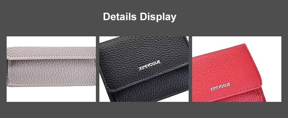 XIMIVOGUE Quality Simple Plain Flip Card Holder- Gray Cloud XIMIVOGUE Quality Simple Plain Flip Card Holder- Gray Cloud