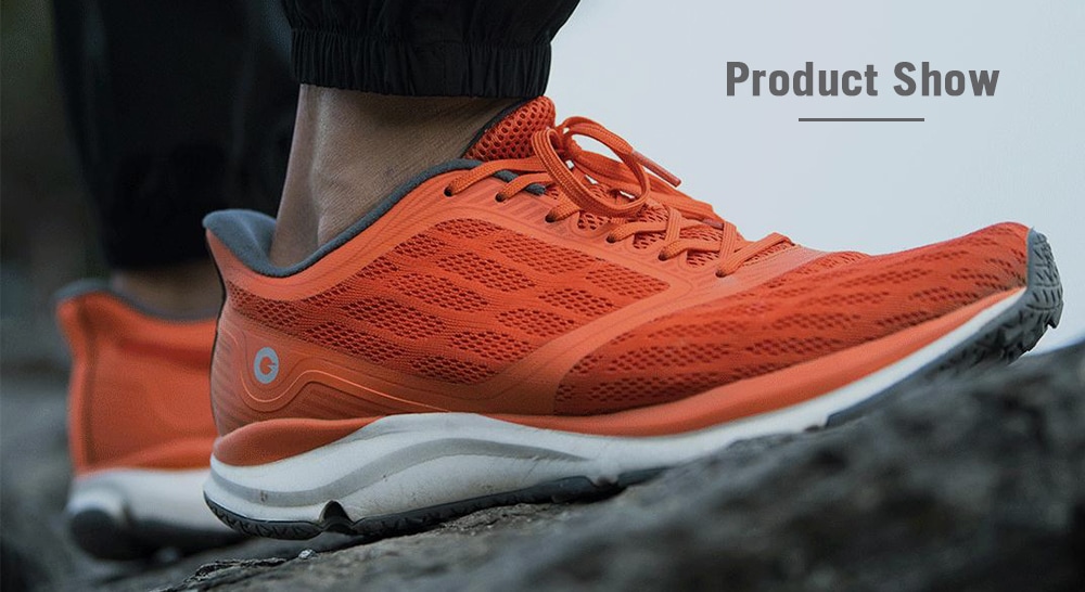 Breathable Anti-slip Running Athletic Shoes for Couple from Xiaomi Youpin- Orange 42 Breathable Anti-slip Running Athletic Shoes for Couple from Xiaomi Youpin- Orange 42