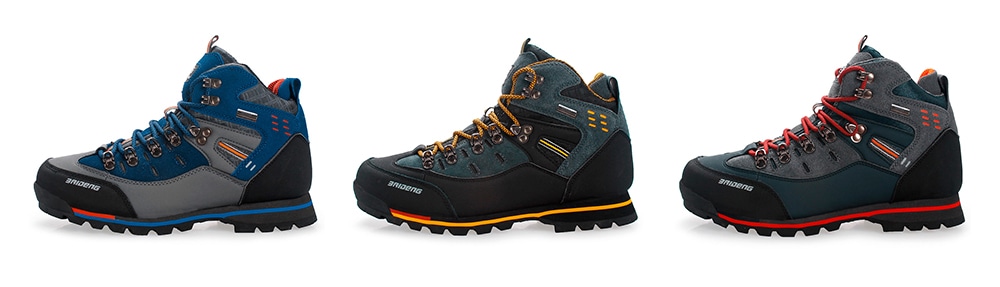Men Water Resistant Trekking Shoes for Outdoor Hiking- Yellow 42 Men Water Resistant Trekking Shoes for Outdoor Hiking- Yellow 42