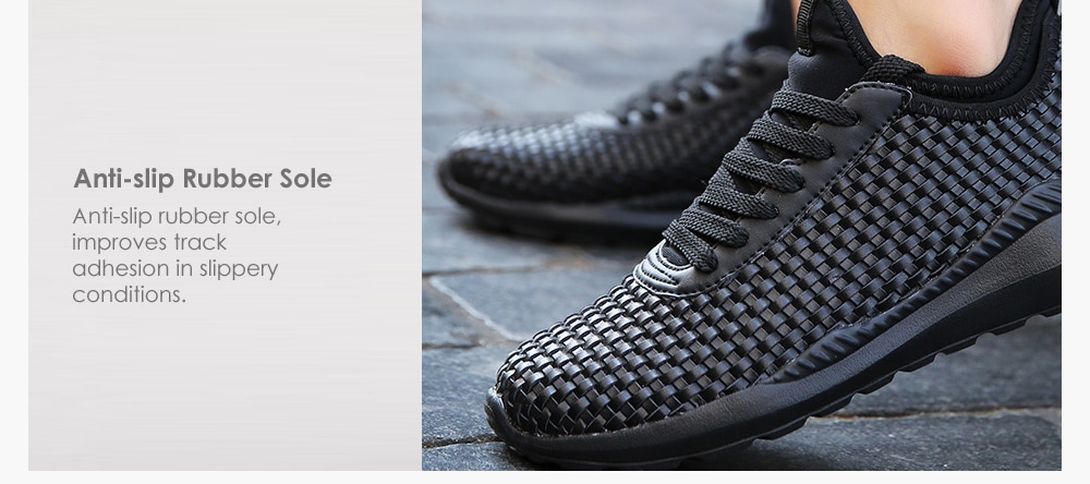 Fashionable Breathable Running Sneakers for Men- Black 47 Fashionable Breathable Running Sneakers for Men- Black 47