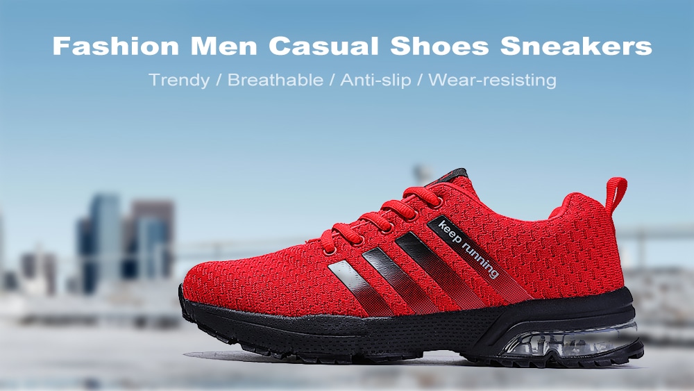 Men Casual Fashion Lace Up Mesh Running Air Big Size Shoes- Blue 38 Men Casual Fashion Lace Up Mesh Running Air Big Size Shoes- Blue 38
