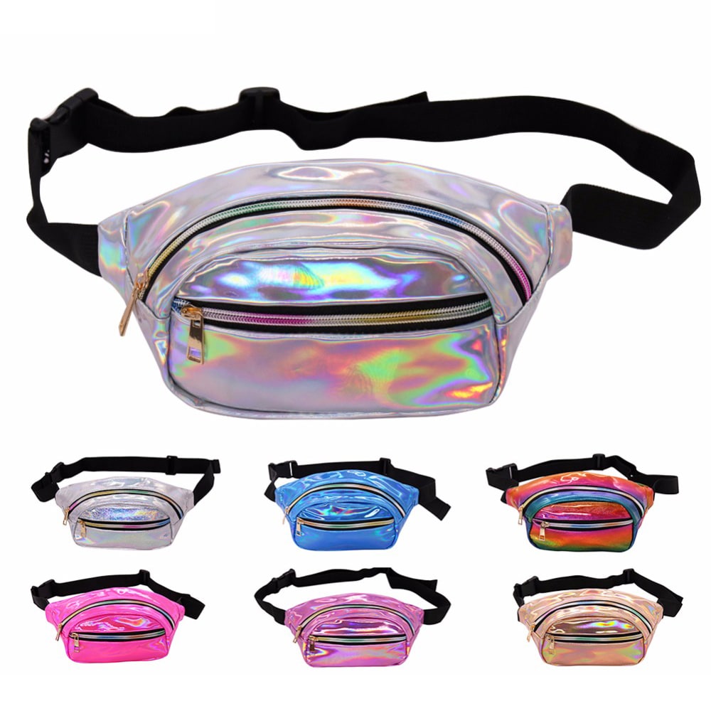 LOUIS JASON Travel Beach Shiny Raves Hip Fashion Hologram PVC Travel Waist Bags- Hot Pink LOUIS JASON Travel Beach Shiny Raves Hip Fashion Hologram PVC Travel Waist Bags- Hot Pink