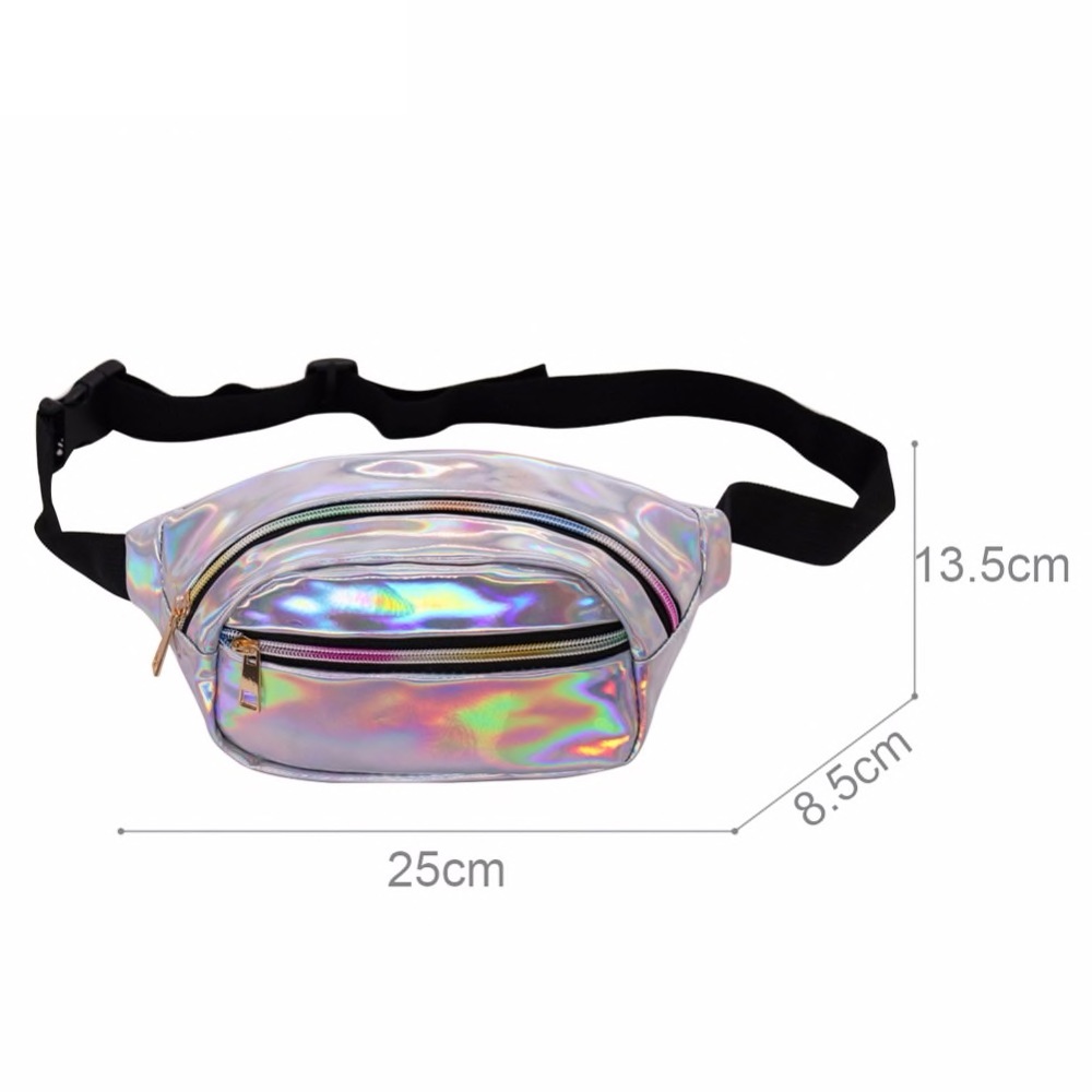 LOUIS JASON Travel Beach Shiny Raves Hip Fashion Hologram PVC Travel Waist Bags- Hot Pink LOUIS JASON Travel Beach Shiny Raves Hip Fashion Hologram PVC Travel Waist Bags- Hot Pink