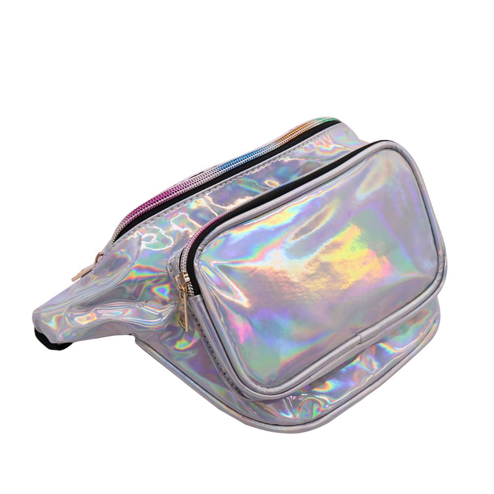 LOUIS JASON Travel Beach Shiny Raves Hip Fashion Hologram PVC Travel Waist Bags- Hot Pink LOUIS JASON Travel Beach Shiny Raves Hip Fashion Hologram PVC Travel Waist Bags- Hot Pink