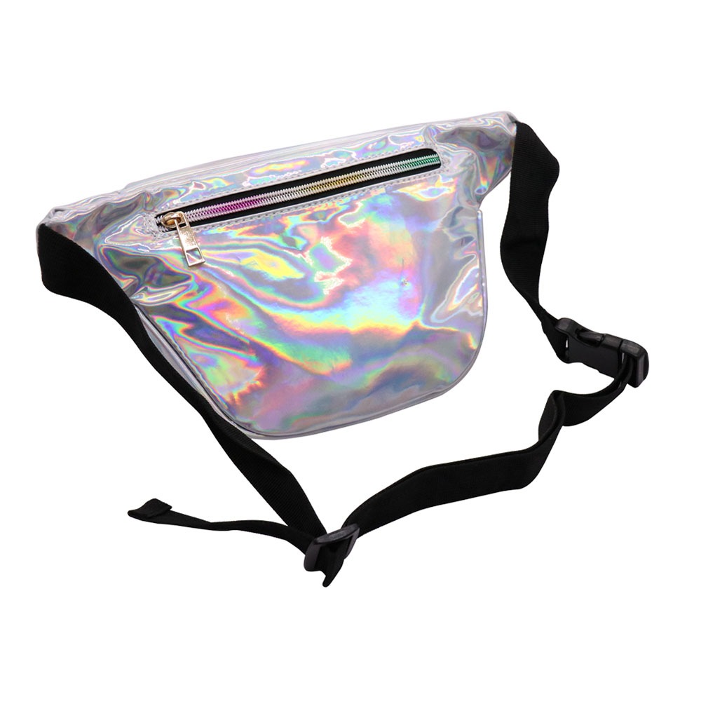 LOUIS JASON Travel Beach Shiny Raves Hip Fashion Hologram PVC Travel Waist Bags- Hot Pink LOUIS JASON Travel Beach Shiny Raves Hip Fashion Hologram PVC Travel Waist Bags- Hot Pink