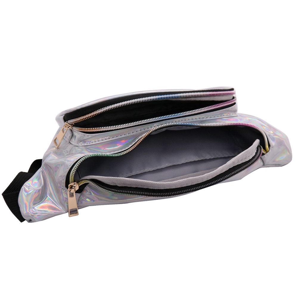LOUIS JASON Travel Beach Shiny Raves Hip Fashion Hologram PVC Travel Waist Bags- Hot Pink LOUIS JASON Travel Beach Shiny Raves Hip Fashion Hologram PVC Travel Waist Bags- Hot Pink