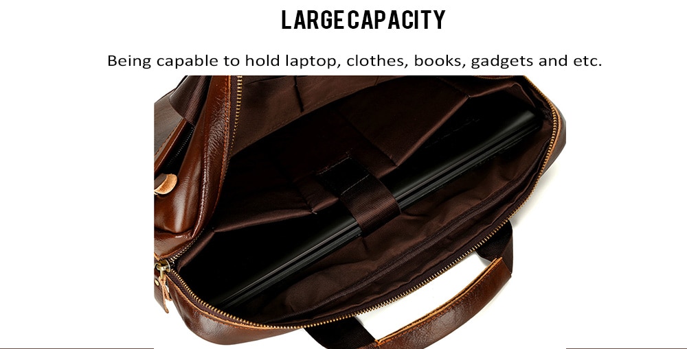 Vintage men's Cow Leather Briefcase Genuine Leather Handbag Laptop Briefcase- Deep Coffee Vintage men's Cow Leather Briefcase Genuine Leather Handbag Laptop Briefcase- Deep Coffee