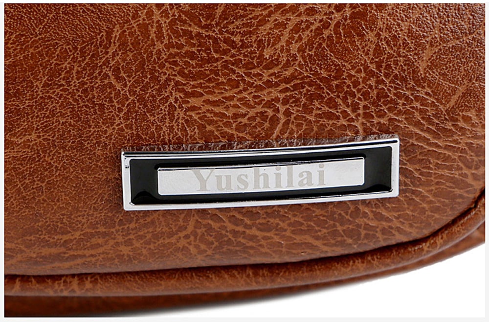USB Charging Chest Bag Casual Fashion - Camel brown USB Charging Chest Bag Casual Fashion - Camel brown
