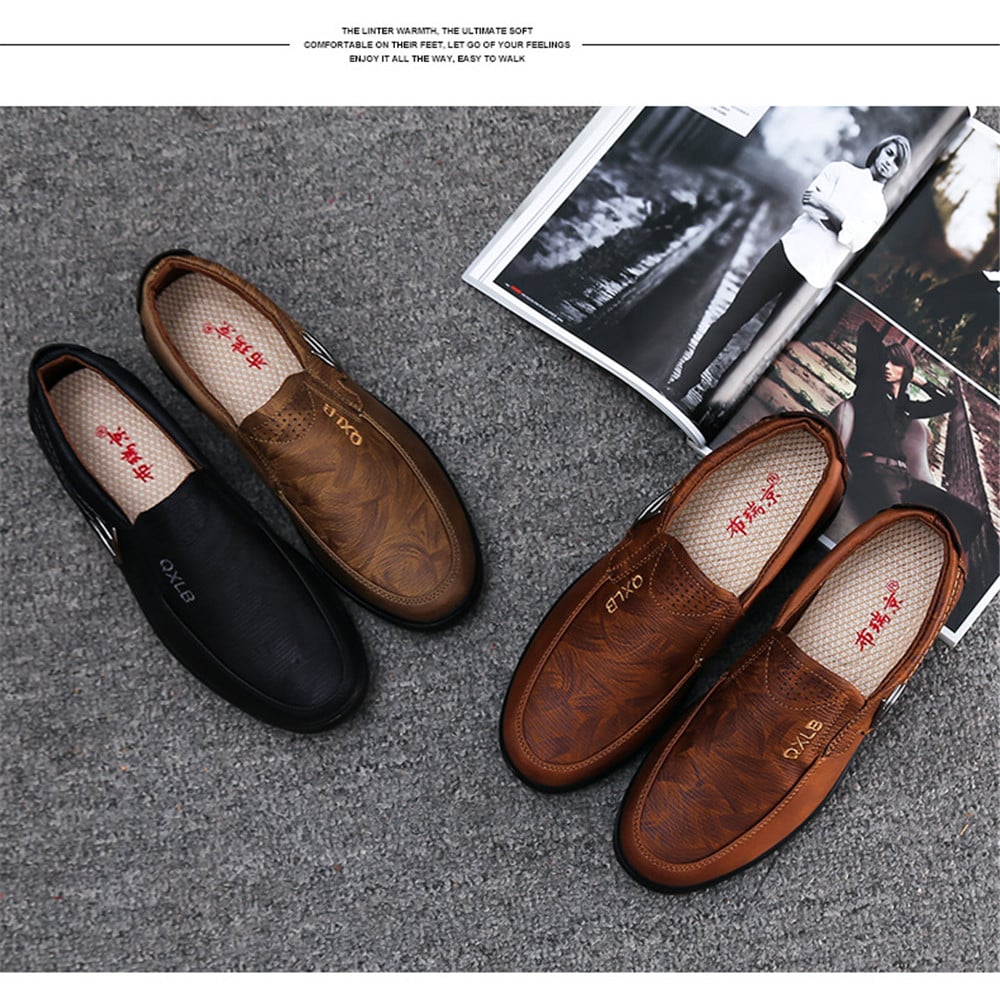 Fashion Casual Soft Breathable Men Business Breathable Driving Flat Oxford Shoes- Black EU 42 Fashion Casual Soft Breathable Men Business Breathable Driving Flat Oxford Shoes- Black EU 42