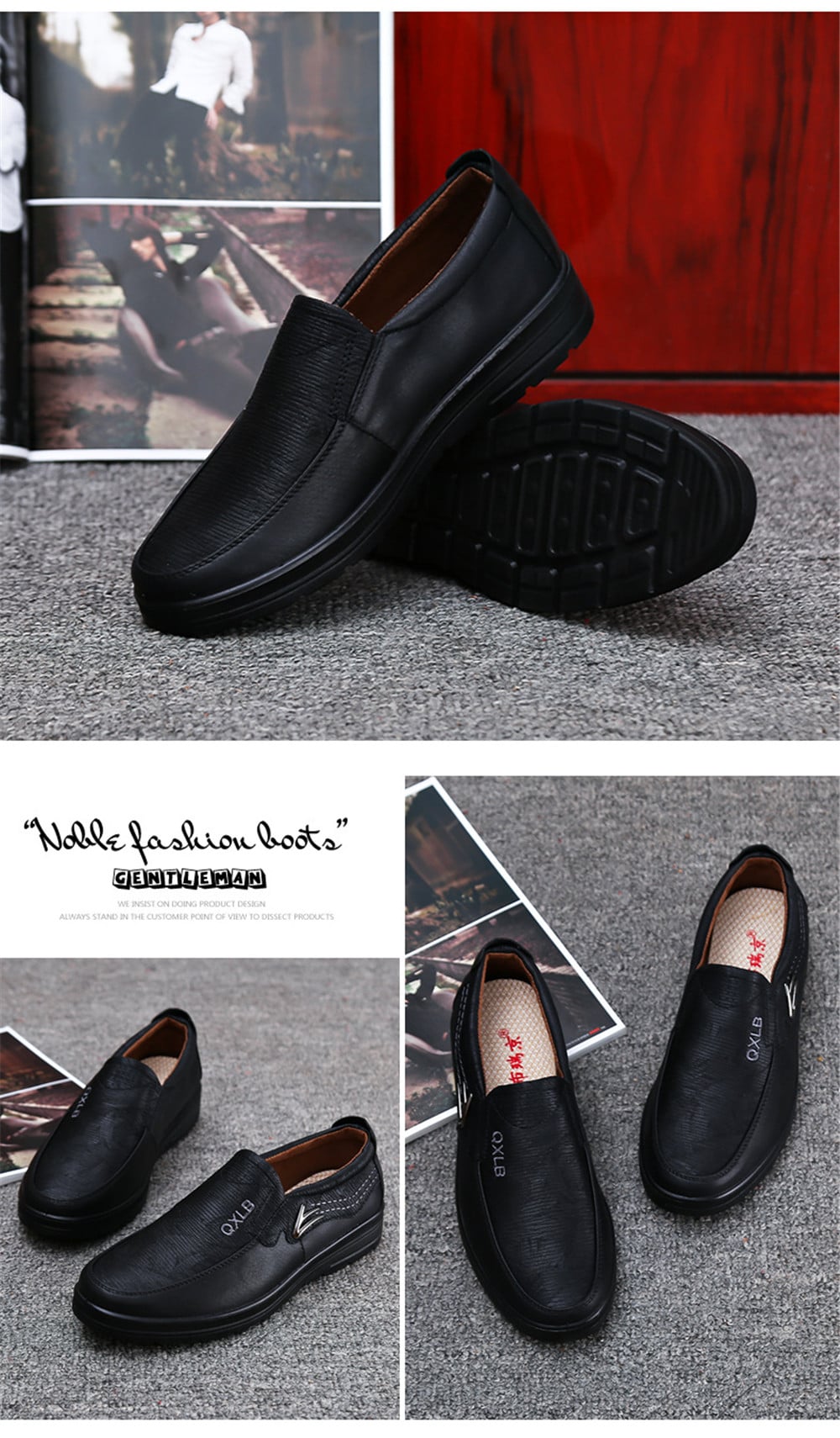 Fashion Casual Soft Breathable Men Business Breathable Driving Flat Oxford Shoes- Black EU 42 Fashion Casual Soft Breathable Men Business Breathable Driving Flat Oxford Shoes- Black EU 42