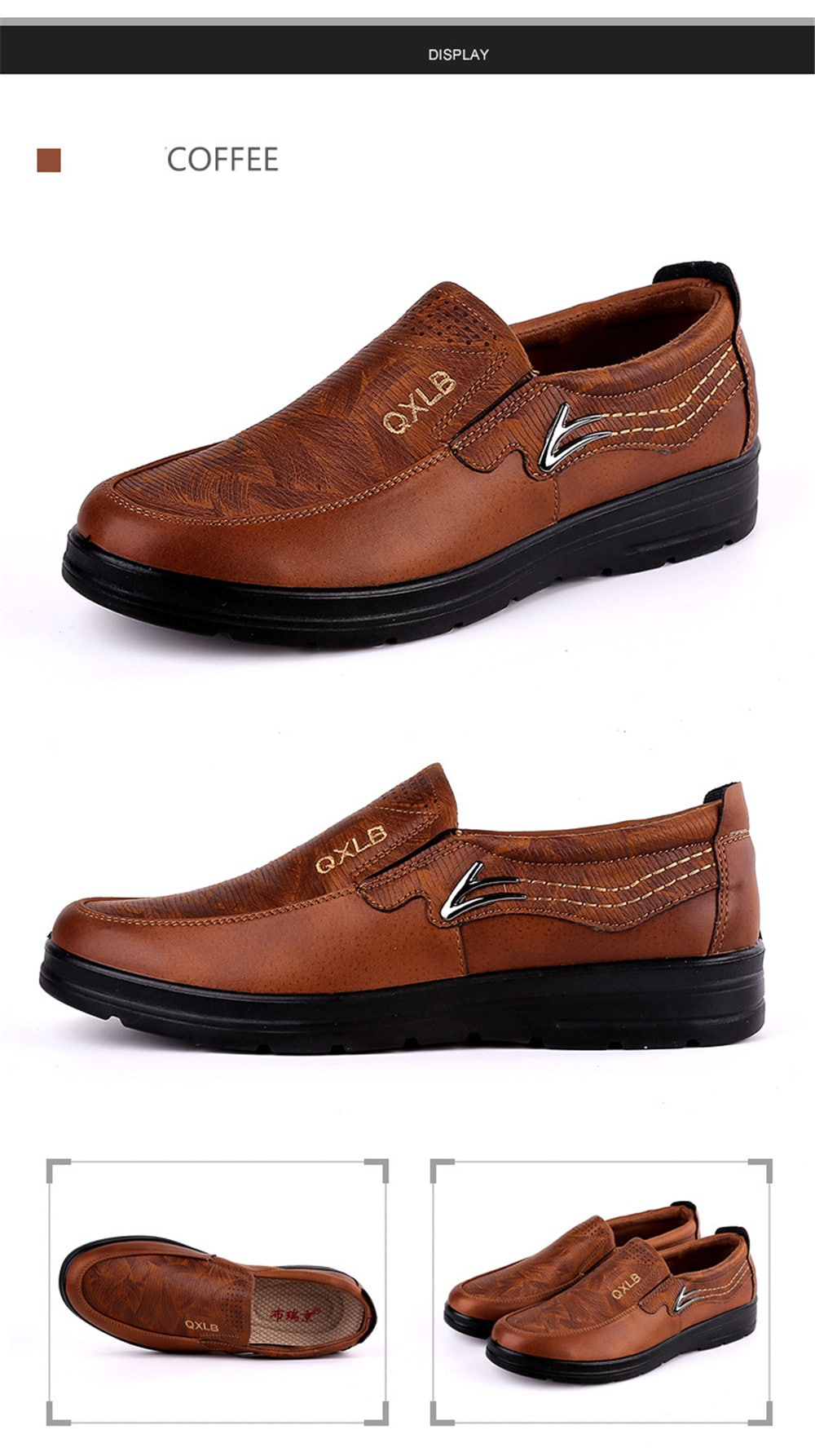 Fashion Casual Soft Breathable Men Business Breathable Driving Flat Oxford Shoes- Black EU 42 Fashion Casual Soft Breathable Men Business Breathable Driving Flat Oxford Shoes- Black EU 42