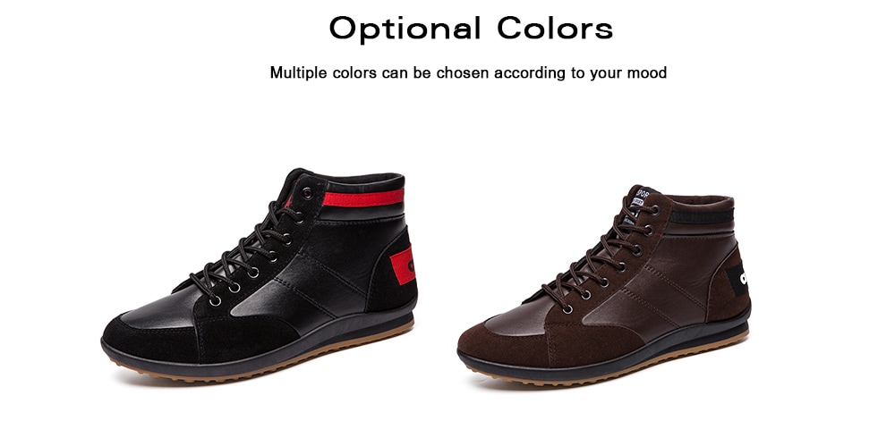 Men Stylish Wear Resistance Leisure Shoes- Deep Brown EU 44 Men Stylish Wear Resistance Leisure Shoes- Deep Brown EU 44