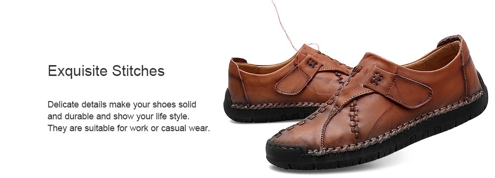 Trendy Soft Slip-on Leather Casual Shoes for Men- Chestnut EU 47 Trendy Soft Slip-on Leather Casual Shoes for Men- Chestnut EU 47