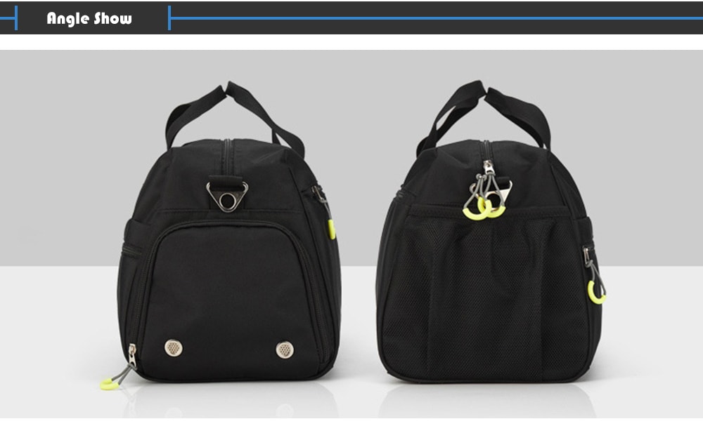 L&M Sports Dry Wet Depart Swimming Shoulder Bag with Shoes Compartment- Black L&M Sports Dry Wet Depart Swimming Shoulder Bag with Shoes Compartment- Black