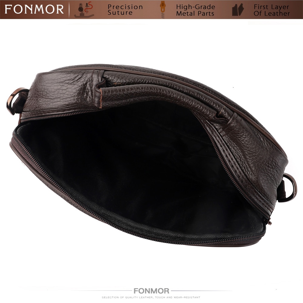 Fonmor Big Tote Bag for Men Business Causal Genuine Leather Briefcase Travel- Black Fonmor Big Tote Bag for Men Business Causal Genuine Leather Briefcase Travel- Black