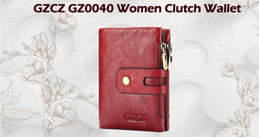 GZCZ GZ0040 Women Wallet Short Clutch Bag Money Bag Case- Plum Purple GZCZ GZ0040 Women Wallet Short Clutch Bag Money Bag Case- Plum Purple