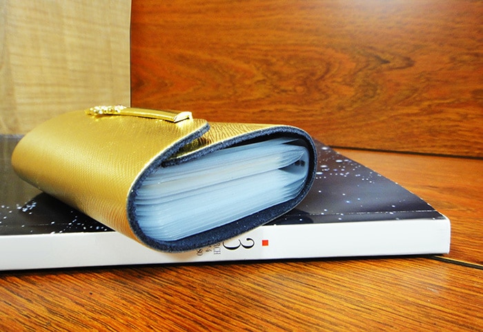 Unisex Stylish Taiga Leather Wallet Card Holder Hasp Closure- Blue Unisex Stylish Taiga Leather Wallet Card Holder Hasp Closure- Blue