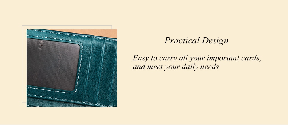 SENDEFN Long Multi-card Leather Clip Large Capacity Wallet Money Bag Case- Red Wine SENDEFN Long Multi-card Leather Clip Large Capacity Wallet Money Bag Case- Red Wine