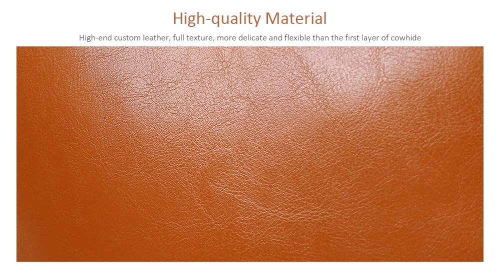Portable PU Leather Backpack- Brown Portable PU Leather Backpack- Brown