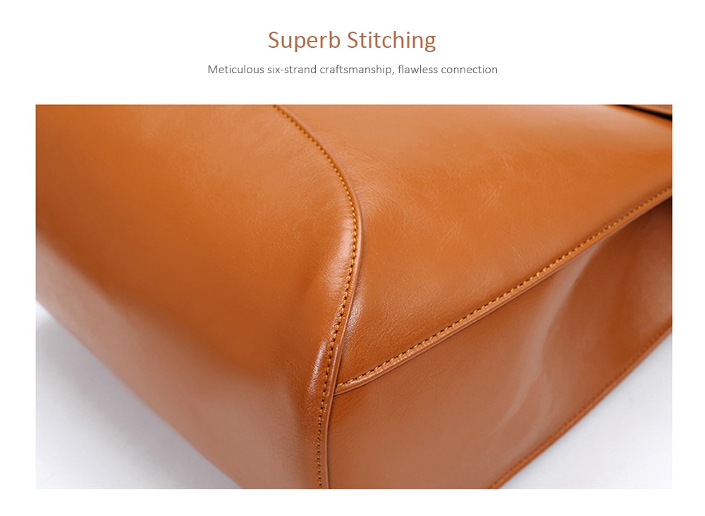Portable PU Leather Backpack- Brown Portable PU Leather Backpack- Brown