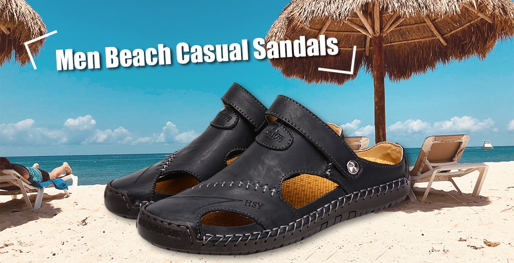 Men Beach Casual Sandals Breathable Lightweight Super Comfortable- Golden brown 43 Men Beach Casual Sandals Breathable Lightweight Super Comfortable- Golden brown 43