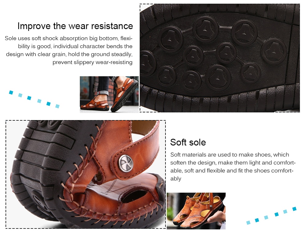 Men Beach Casual Sandals Breathable Lightweight Super Comfortable- Golden brown 43 Men Beach Casual Sandals Breathable Lightweight Super Comfortable- Golden brown 43