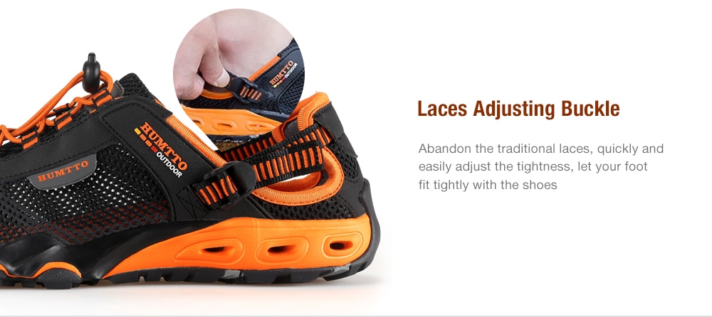 HUMTTO Men's Upstream Outdoor Trekking Wading Aqua Shoes- Black 40 HUMTTO Men's Upstream Outdoor Trekking Wading Aqua Shoes- Black 40