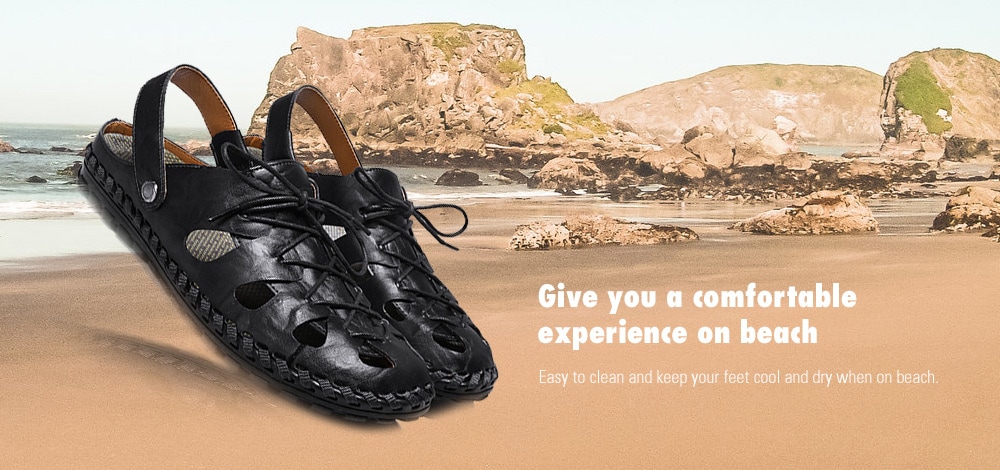 Lace-up Fashion Half-drag Head Sandals Slippers- Brown EU 42 Lace-up Fashion Half-drag Head Sandals Slippers- Brown EU 42