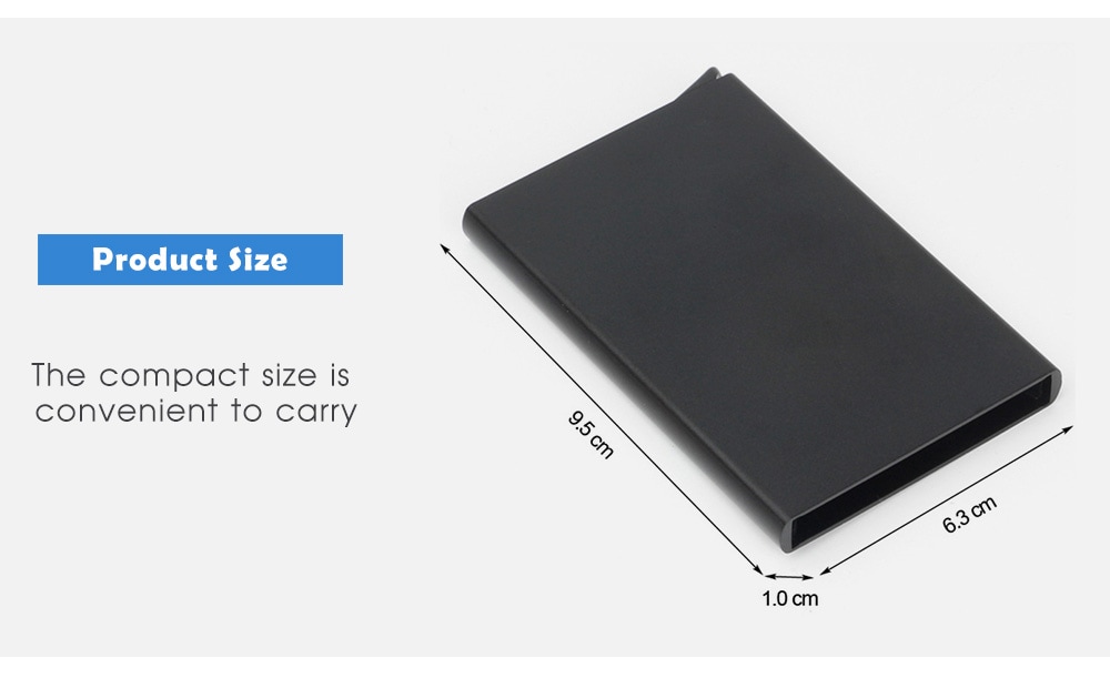 KB004 Aluminum Business Card Box Automatic Pop-up - Deep Sky Blue KB004 Aluminum Business Card Box Automatic Pop-up - Deep Sky Blue