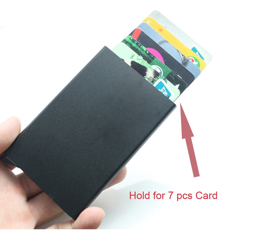 KB004 Aluminum Business Card Box Automatic Pop-up - Deep Sky Blue KB004 Aluminum Business Card Box Automatic Pop-up - Deep Sky Blue