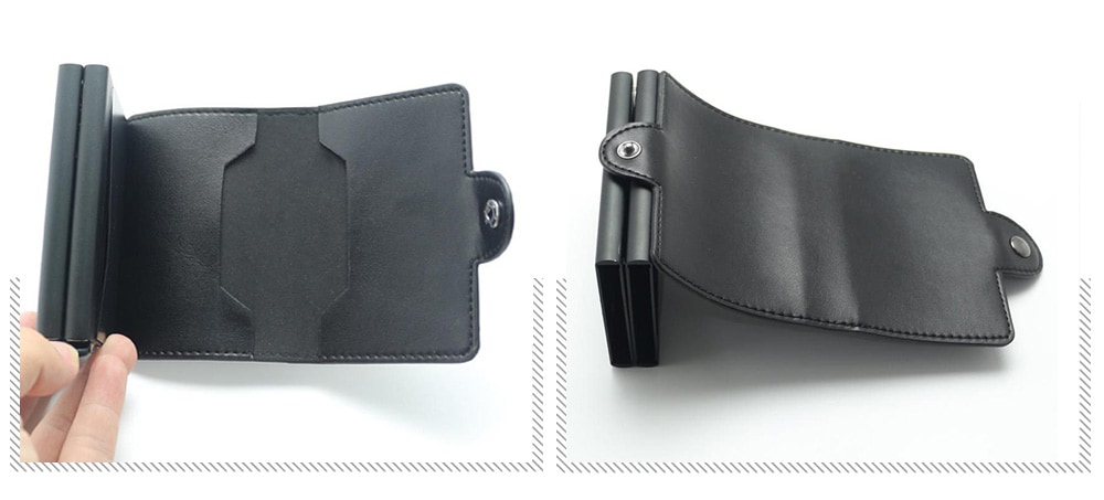 Men Leisure Card Holder Automatic Pop-up Leather Anti-theft- Cornflower Blue Men Leisure Card Holder Automatic Pop-up Leather Anti-theft- Cornflower Blue