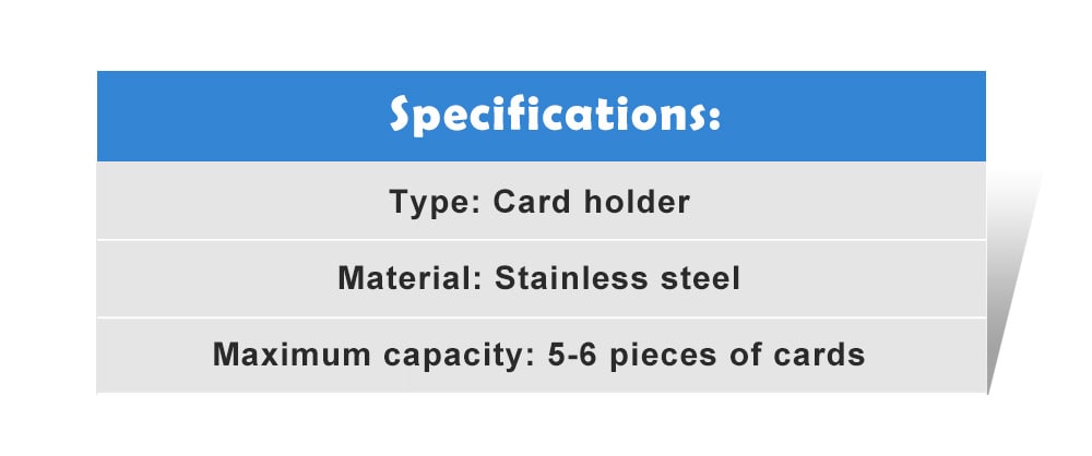 Men Multi-function Card Holder Credit Card Box- Black Men Multi-function Card Holder Credit Card Box- Black