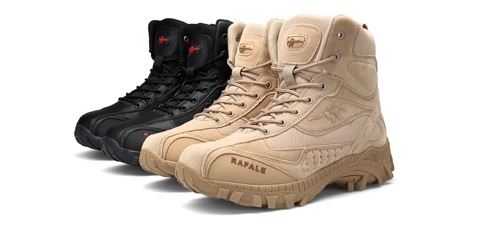 Men Stylish Wear-resistant Antiskid Boots- Tan 40 Men Stylish Wear-resistant Antiskid Boots- Tan 40