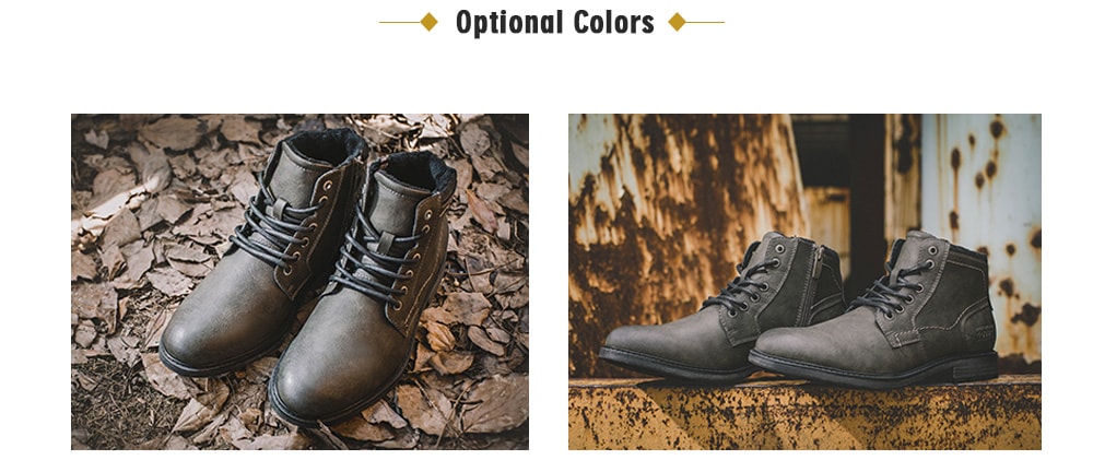 XPER Warm Comfortable Leisure Lace-up Casual Shoes for Men- Ash Gray EU 42 XPER Warm Comfortable Leisure Lace-up Casual Shoes for Men- Ash Gray EU 42